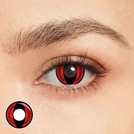 Evil Eye Red Costume Yearly Contact Lenses