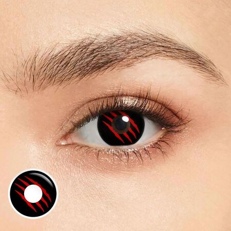 Wolverine Black Costume Yearly Contact Lenses