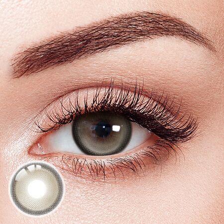 Silver Ion Grey Prescription Yearly Contact Lenses