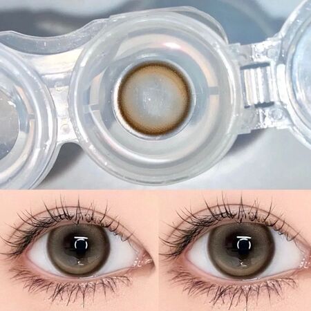 Cheese Tart Brown Prescription Yearly Contact Lenses