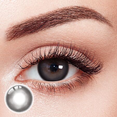 Cream Black Prescription Yearly Contact Lenses