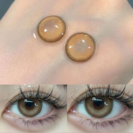 Caramel Brown Prescription Yearly Contact Lenses