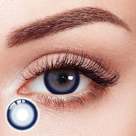 Ocean Express Blue Prescription Yearly Contact Lenses