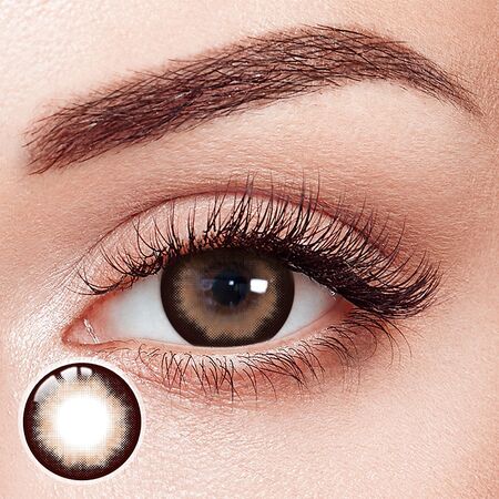 Maltball Brown Prescription Yearly Contact Lenses