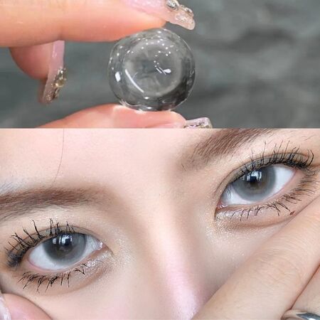 Moonlit Veil Grey Prescription Yearly Contact Lenses