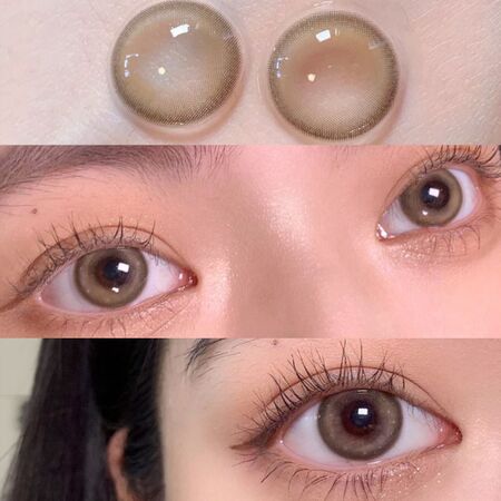 Startrails Brown Prescription Yearly Contact Lenses