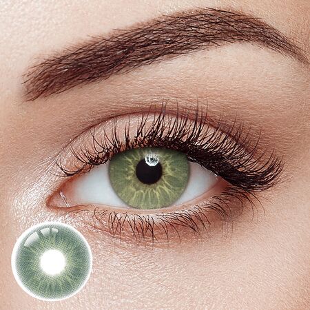 Love Story Green Prescription Yearly Contact Lenses