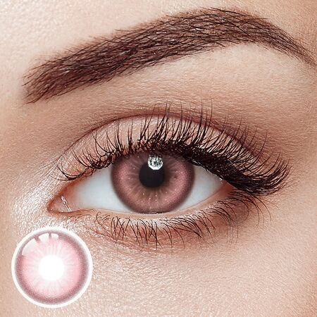Solar Pink Prescription Yearly Contact Lenses
