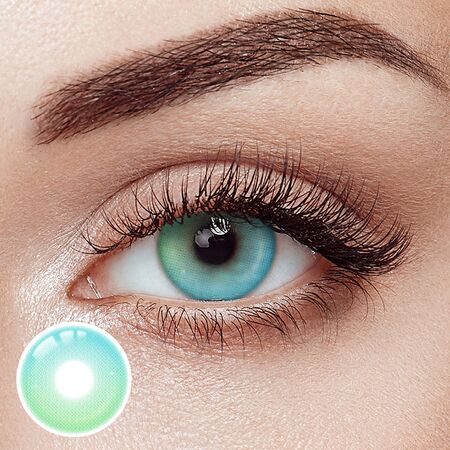 Lime Breeze Green Prescription Yearly Contact Lenses
