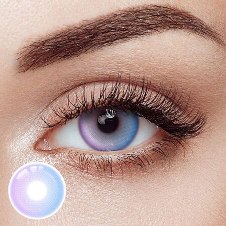 Periwinkle Purple Prescription Yearly Contact Lenses