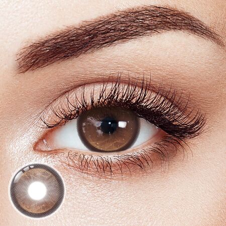 Gilded Tides Brown Prescription Yearly Contact Lenses | 2 Pcs