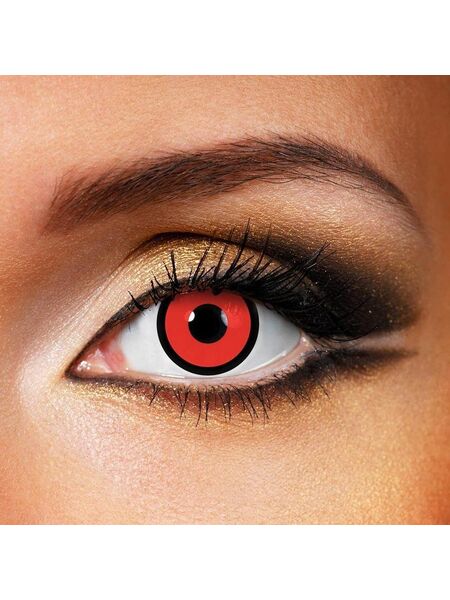 Circle Red Costume Contact Lenses