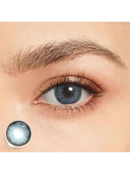 Pacific Blue Diamond Contact Lenses