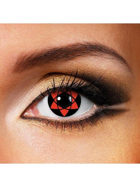 Hexagram Red Costume Contact Lenses