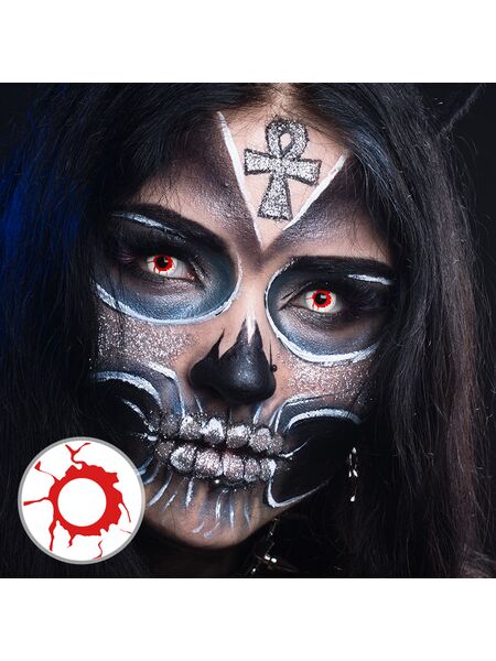 Bleeding Red Costume Contact Lenses