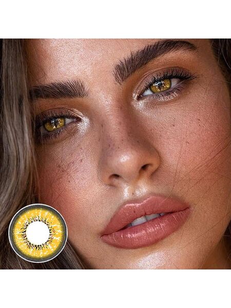 Flame Brown Yearly Contact Lenses