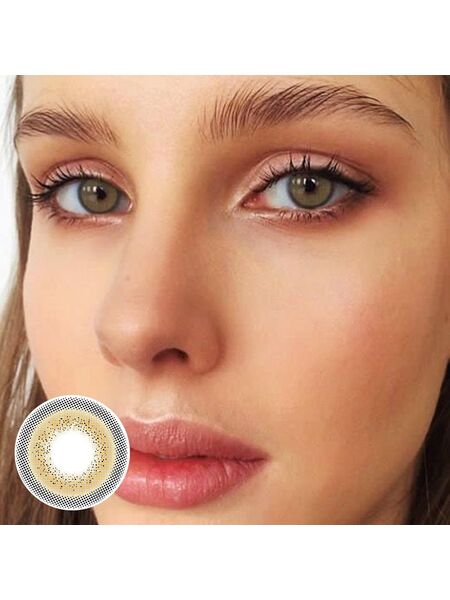 Made Skin Beige Brown Contact Lenses