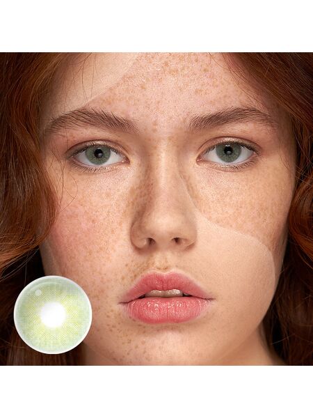 Cloud Green Yearly Contact Lenses