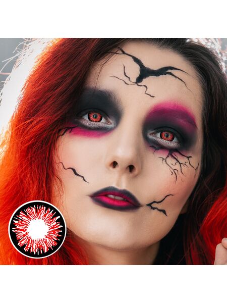 Blood Red Costume Contact Lenses