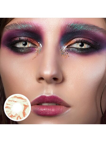 Bloodshot Yellow Costume Contact Lenses