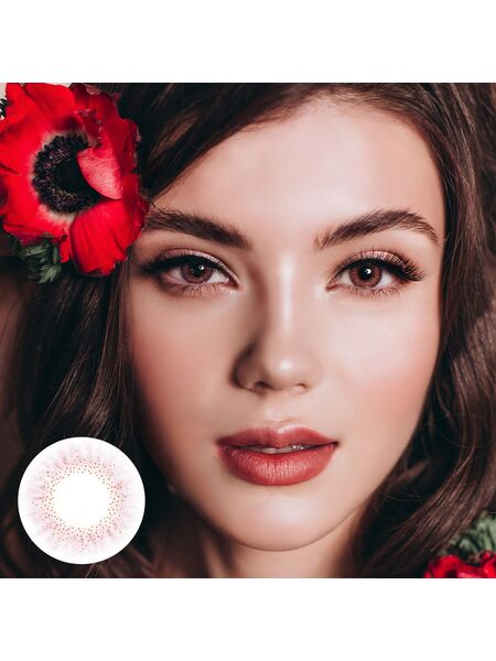 Cream Pink 6 Months Contact Lenses