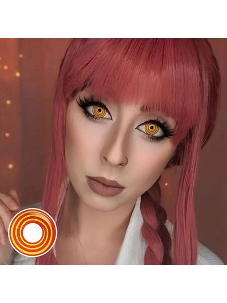 Swirl Yellow Costume Yearly Contact Lenses