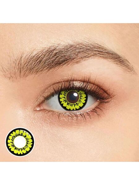 Spookshine Yellow Costume Yearly Contact Lenses