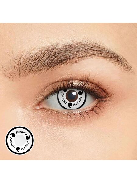 Magatama White Costume Yearly Contact Lenses