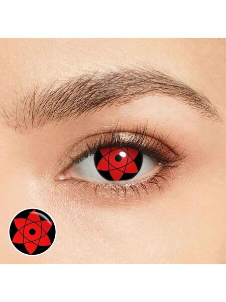 Hexagram Red Costume Yearly Contact Lenses