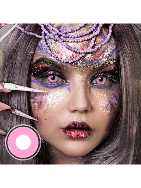 Sweet Dreams Pink Costume Yearly Contact Lenses