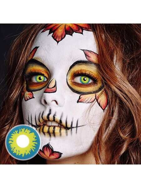 Spellbound Blue Costume Yearly Contact Lenses
