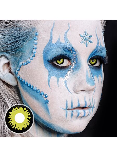 Spellbound Black Costume Yearly Contact Lenses