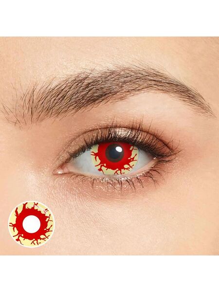 Vampire Kiss Orange Costume Yearly Contact Lenses