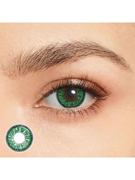 Crazy Barbie Green Costume Yearly Contact Lenses
