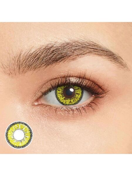 Crazy Barbie Yellow Costume Yearly Contact Lenses