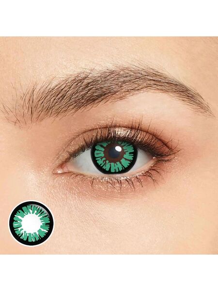 Crimson Green Costume Yearly Contact Lenses