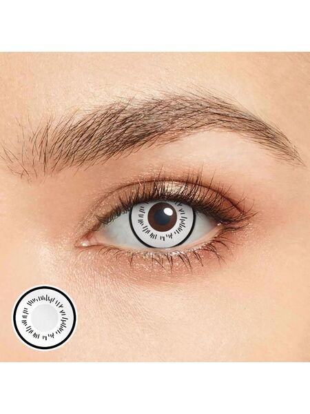 Manga White Costume Yearly Contact Lenses