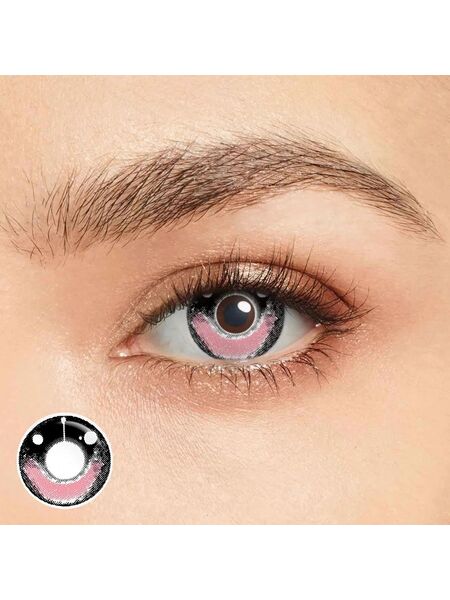 Happy Ghost Pink Costume Yearly Contact Lenses