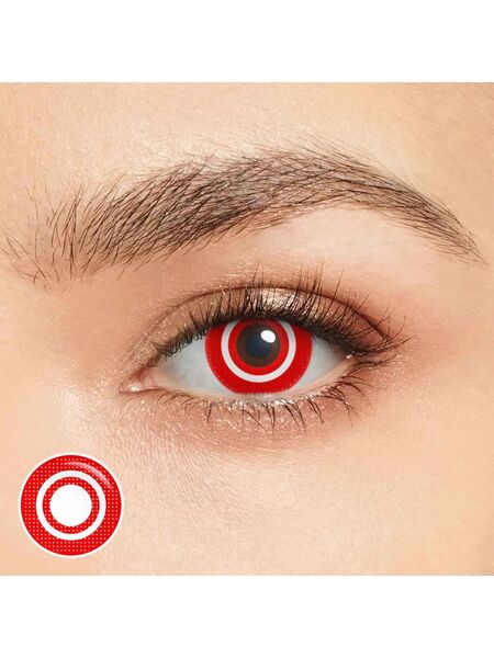 Inner Circle Red Halloween Yearly Contact Lenses