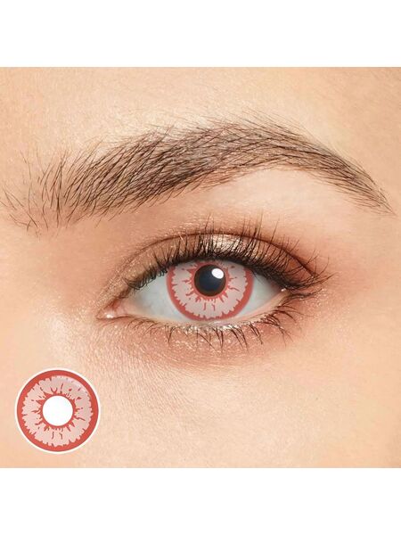 Pink Halloween Yearly Contact Lenses