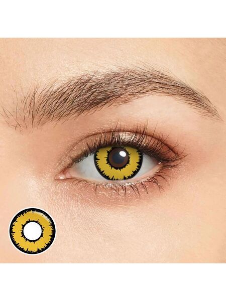 Orange Halloween Yearly Contact Lenses