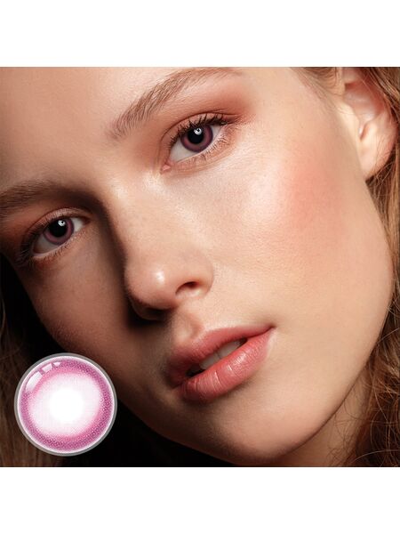 Ethereal Pink Yearly Contact Lenses