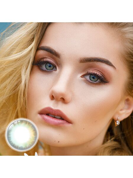 Mirrorball Green 6 Months Contact Lenses