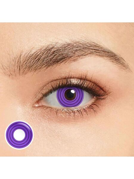 Circle Purple Costume Prescription Yearly Contact Lenses