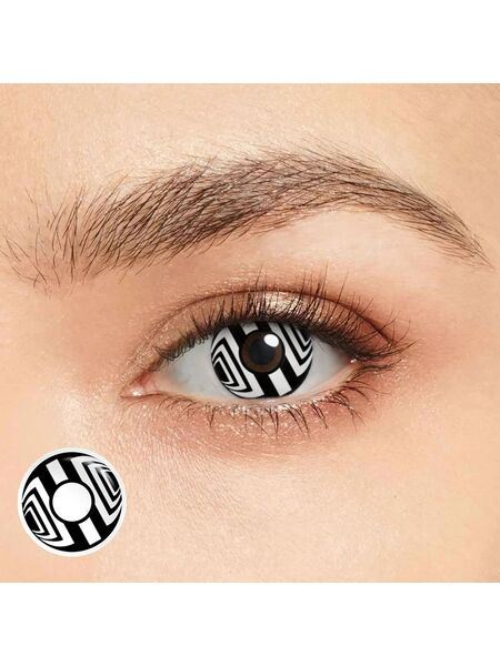 Cyborg Black Costume Yearly Contact Lenses