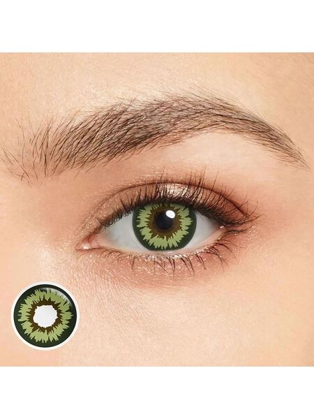 Wonderland Flame Green Costume Yearly Contact Lenses