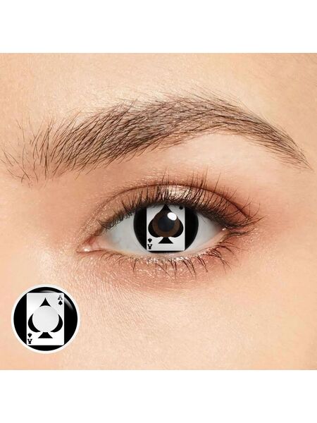 Ace of Spades Costume Yearly Contact Lenses