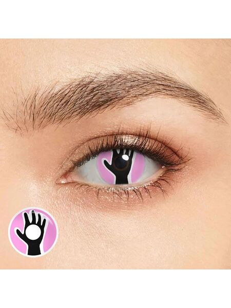 Phantom Hand Pink Costume Yearly Contact Lenses
