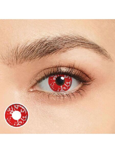 Mars Surface Red Costume Yearly Contact Lenses