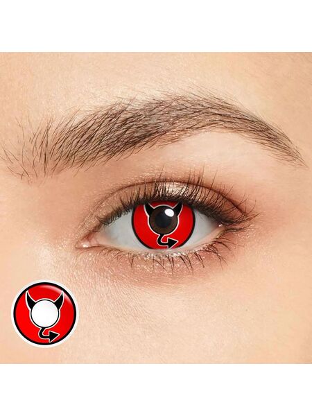 Halloween Devil Red Costume Yearly Contact Lenses